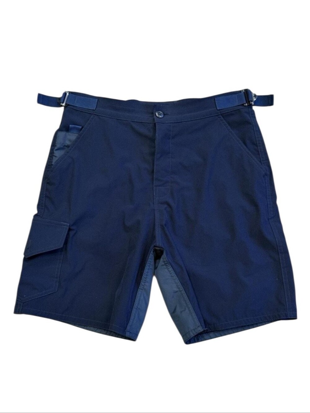Birdwell Beach Britches CrossoverTEK Board Planer Short Navy Button Fly Mens Med